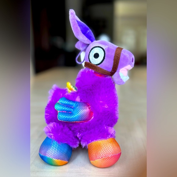 FORTNITE- NWT - 10” Plush Rainbow Winged Purple Magical Llama - Picture 4 of 6